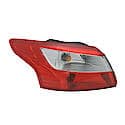 New CAPA Certified Standard Replacement Driver Side Outer Tail Light Assembly, Sedan Models