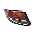 New CAPA Certified Standard Replacement Driver Side Outer Tail Light Assembly, Non-LED Type