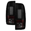 ( Spyder ) Ford Super Duty F-250/F-350/F-450 08-16 LED Tail Lights-Black Smoke