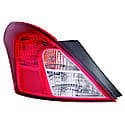 New CAPA Certified Standard Replacement Driver Side Tail Light Assembly, Sedan Models