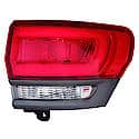 New CAPA Certified Standard Replacement Passenger Side Outer Tail Light Assembly, W/ Gray Trim