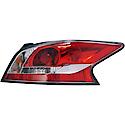 Halogen Tail Light Assembly: Passenger Side, Plastic, Clear; Red, 1 Pack