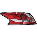 Halogen Tail Light Assembly: Driver Side, Plastic, Clear; Red, 1 Pack