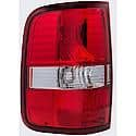 Halogen Tail Light Assembly: Driver Side, Plastic, Clear; Red, 1 Pack