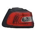 New CAPA Certified Standard Replacement Driver Side Outer Tail Light Assembly, Body Mounted