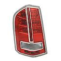 New CAPA Certified Standard Replacement Passenger Side Tail Light Assembly, Chrome Trim