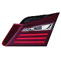 New CAPA Certified Standard Replacement Passenger Side Inner Tail Light Assembly, Sedan Models