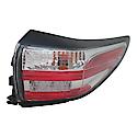 New CAPA Certified Standard Replacement Passenger Side Outer Tail Light Assembly