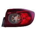 New CAPA Certified Standard Replacement Passenger Side Outer Tail Light Assembly