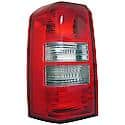 Halogen Tail Light Assembly: Driver Side, Plastic, Clear; Red, 1 Pack