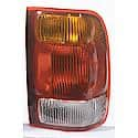 New Economy Replacement Passenger Side Tail Light Lens And Housing, Amber/Red/White Lens