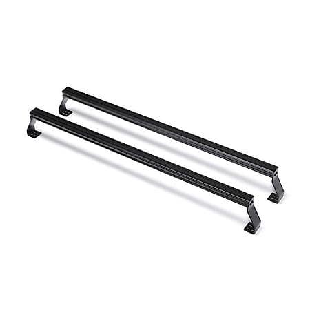 64.75"Front And 63.87" Rear L, Black, Aluminum, With 9" Aluminum Riser, Set Of 2