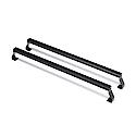 64" L, Black, Aluminum, With 9" Aluminum Riser, Set Of 2