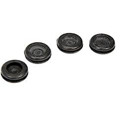 Dorman Diaphragm Neoprene Rubber Grommets, Black, Od: 0.87