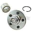 Wheel Bearing and Hub Assembly: 5 Studs, Includes Spindle Hub, Wheel Bearing, C-Clip