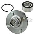 Wheel Bearing and Hub Assembly: 4 Studs, Includes Spindle Hub, Wheel Bearing, C-Clip