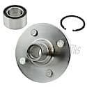 Wheel Bearing and Hub Assembly: 4 Studs, Includes Spindle Hub, Wheel Bearing, C-Clip