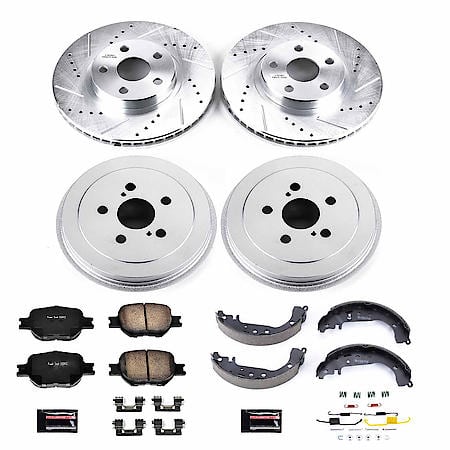 Z23 Daily Driver Carbon-Ceramic Pads, Drilled and Slotted Rotors, Drum and Shoe Kit