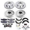 Z23 Daily Driver Carbon-Ceramic Pads, Drilled + Slotted Rotors, Drum + Shoe Kit