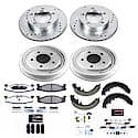 Z36 Truck Ceramic Brake Pads, Drilled + Slotted Rotors, Drum + Shoe Kit