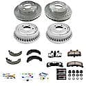 Z36 Truck Ceramic Brake Pads, Drilled + Slotted Rotors, Drum + Shoe Kit