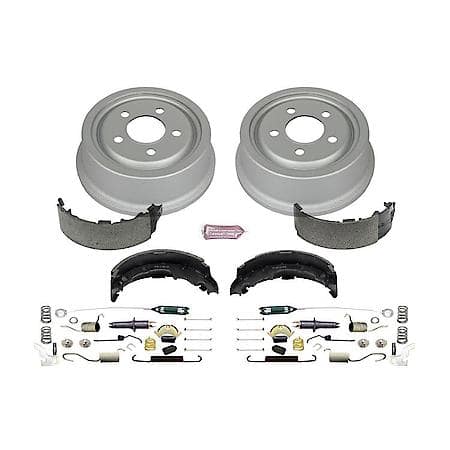 Rear Autospecialty Stock Replacement Brake Shoe and Drum Kit