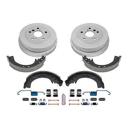 Rear Autospecialty Stock Replacement Brake Shoe and Drum Kit