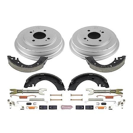 Rear Autospecialty Stock Replacement Brake Shoe and Drum Kit