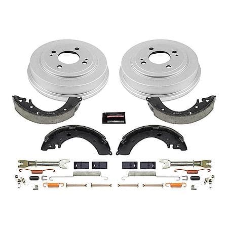 Rear Autospecialty Stock Replacement Brake Shoe and Drum Kit
