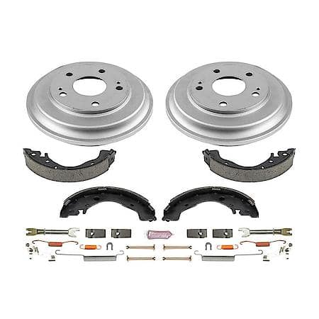 Rear Autospecialty Stock Replacement Brake Shoe and Drum Kit