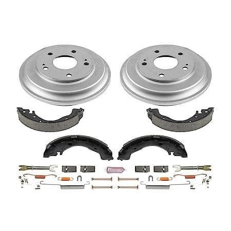 Rear Autospecialty Stock Replacement Brake Shoe and Drum Kit