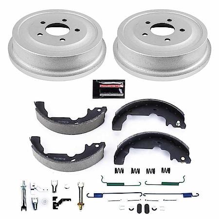 Rear Autospecialty Stock Replacement Brake Shoe and Drum Kit