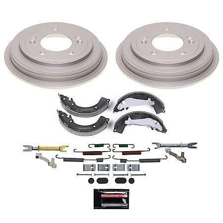 Rear Autospecialty Stock Replacement Brake Shoe and Drum Kit