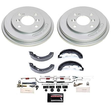 Rear Autospecialty Stock Replacement Brake Shoe and Drum Kit