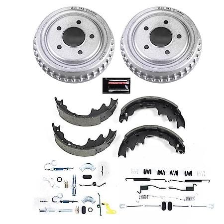 Rear Autospecialty Stock Replacement Brake Shoe and Drum Kit