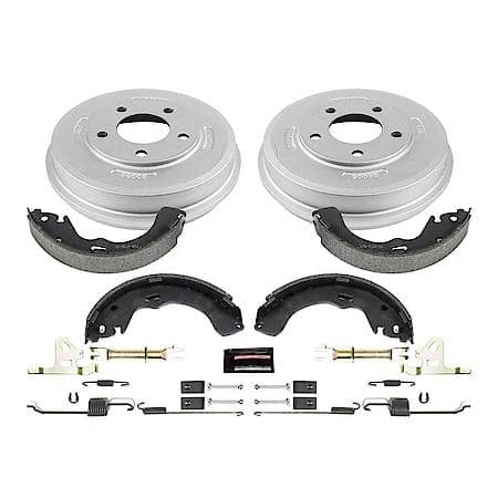 Rear Autospecialty Stock Replacement Brake Shoe and Drum Kit