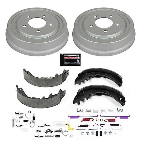 Rear Autospecialty Stock Replacement Brake Shoe and Drum Kit