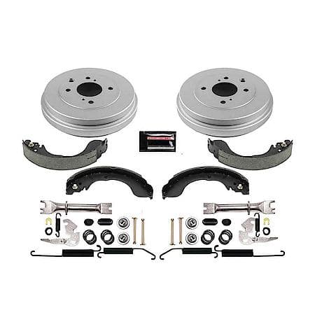 Rear Autospecialty Stock Replacement Brake Shoe and Drum Kit