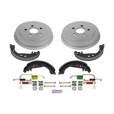 Rear Autospecialty Stock Replacement Brake Shoe and Drum Kit