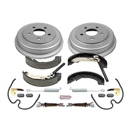 Rear Autospecialty Stock Replacement Brake Shoe and Drum Kit