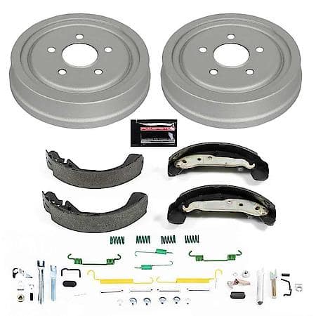 Rear Autospecialty Stock Replacement Brake Shoe and Drum Kit