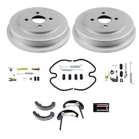 Rear Autospecialty Stock Replacement Brake Shoe and Drum Kit