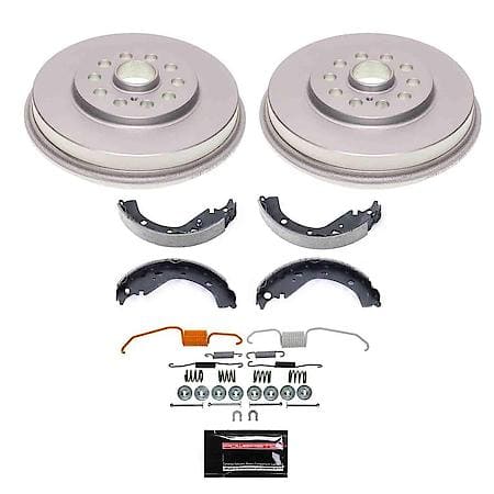 Rear Autospecialty Stock Replacement Brake Shoe and Drum Kit