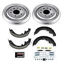 Rear Autospecialty Stock Replacement Brake Shoe and Drum Kit