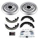 Rear Autospecialty Stock Replacement Brake Shoe and Drum Kit