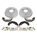 Rear Autospecialty Stock Replacement Brake Shoe and Drum Kit