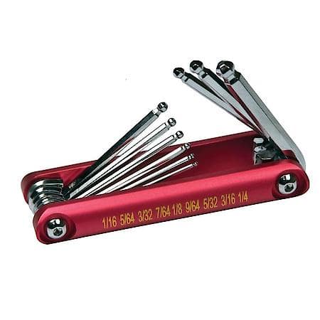 9 Piece SAE Aluminum Hex Key Set