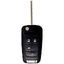 GM Simple Key - 4 Button Flip Key with Trunk