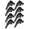 Coil: Ford Mod Eng 4Valve-Black-8 Pack