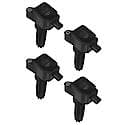 Coil:Ford Ecoboost 2.0/2.3L L4: 4-Pack Black